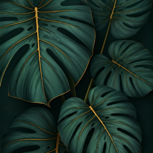 Gyllene Monstera